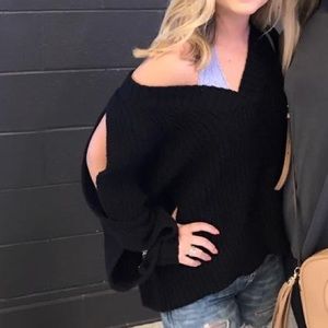 Black sweater.